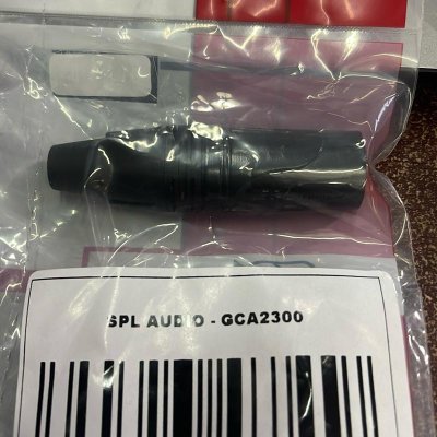 SPL AUDIO GCA 2300 - 3p XLR MALE BLACK Connector Gold Plated