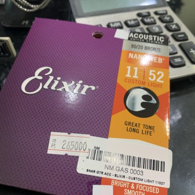 ELIXIR ACOUSTIC GUITAR STRING BRONZE 11027