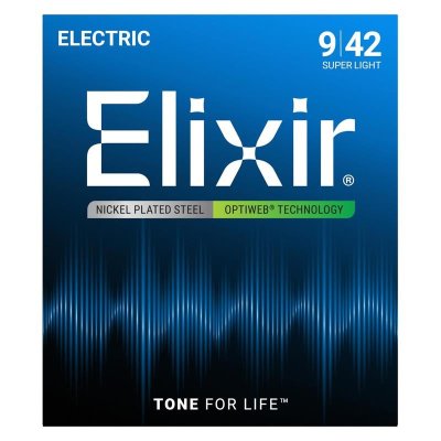 ELIXIR 13009 ANTI RUST PLATED PLAIN STEEL 009, SINGLE STRING