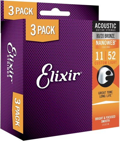 ELIXIR ACOUSTIC GUITAR STRING BRONZE NW 16538