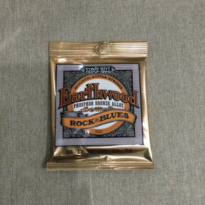 ERNIEBALL EARTHWOOD ROCK AND BLUES W/PLAIN G PHOSPHOR BRONZE ACOUSTIC GUITAR STRING 10-52
