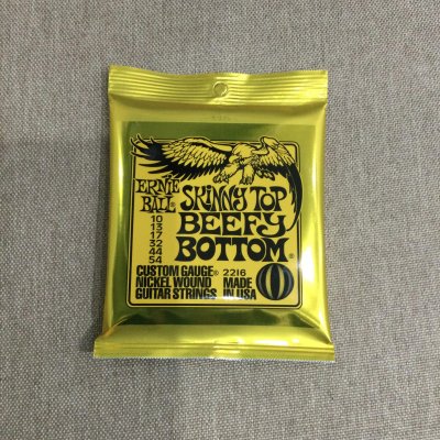 ERNIEBALL SKINNY TOP BEEFY BOTTOM SLINKY NICKEL WOUND ELECTRIC GUITAR STRINGS, 10-54