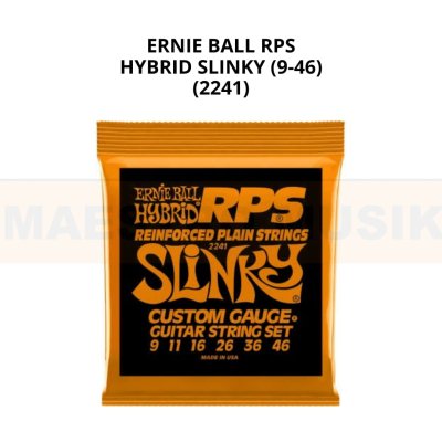 ERNIEBALL HYBRID SLINKY RPS NICKEL WOUND ELECTRIC GUITAR STRINGS, 9-46
