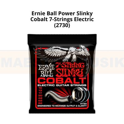 ERNIEBALL SKINNY TOP HEAVY BOTTOM SLINKY COBALT 7-STRINGS ELECTRIC GUITAR STRINGS, 10-62