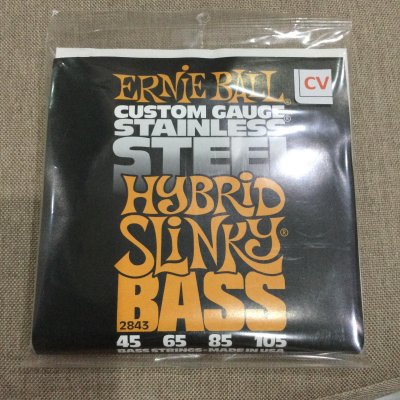 ERNIEBALL HYBRID SLINKY STAINLESS STEEL ELECTRIC BASS STRINGS 45-105 (2843)