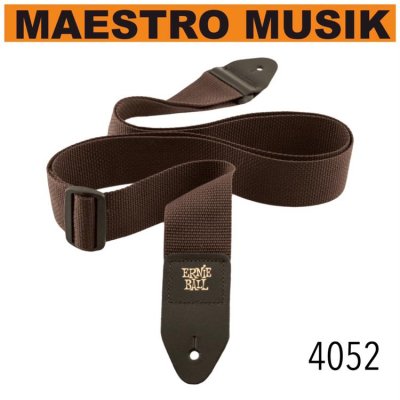 ERNIBALL POLYPRO GUITAR STRAP BROWN