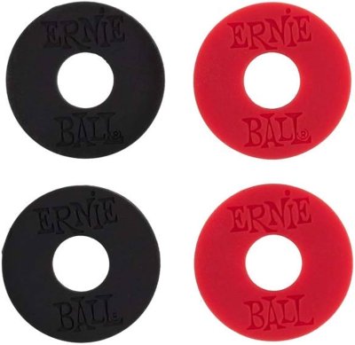 ERNIEBALL STRAP BLOCKS 4PACK RED& BLACK