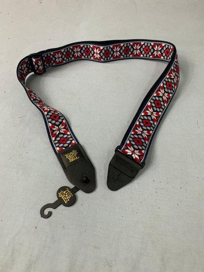ERNIEBALL JACQUARD GUITAR STRAP, TAOS FIRE RED (E10-P04639)