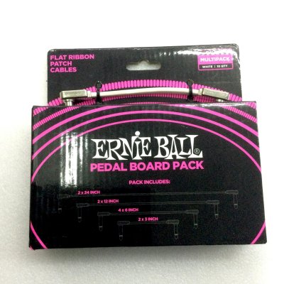 ERNIE BALL MULTIPACK RIGHT ANGLE TO RIGHT ANGLE FLAT RIBBON PEDALBOARD 6387