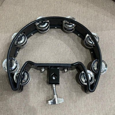 TAMBOURINE 2 ROW BLACK (7099) - HITAM
