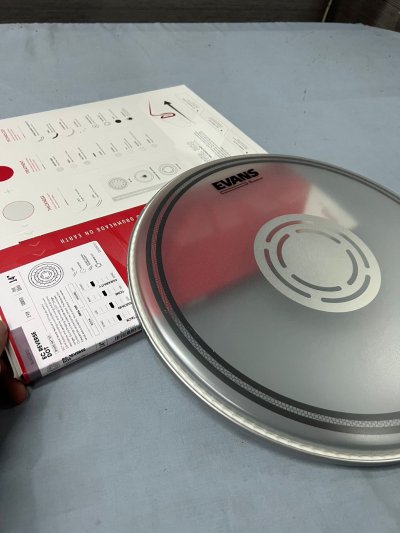 EVANS HEAD DRUM 14 INCH EC2 REVERSE DOT SNARE BATTER