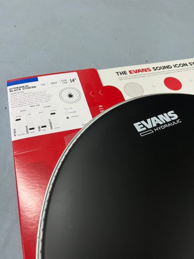 HYDRAULIC BLACK COATED SNARE BATTER 14 INCH