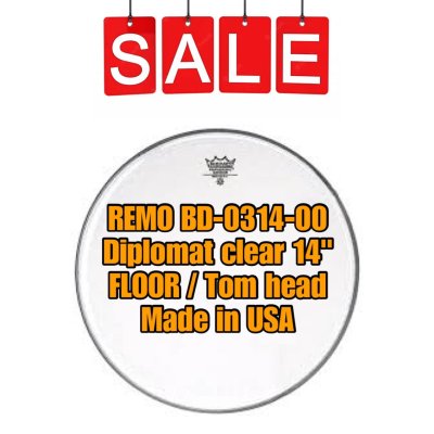 REMO DRUM HEAD W&acute;KING BD-0314-00 14" DIPI CIR, TOM - SIZE 14"