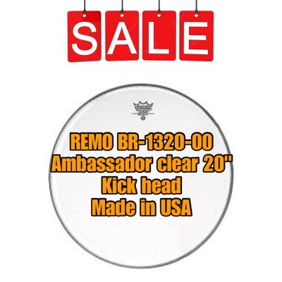 REMO DRUM HEAD W&acute;KING BR-1320-00 20" AMB TRANS, BASS - SIZE 20"