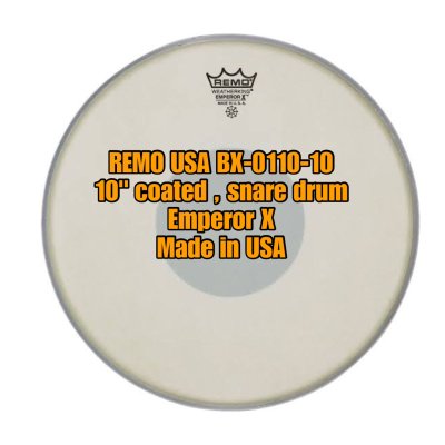 REMO DRUM HEAD XTREME EMP X BX-0110-10 10INC, SNARE - SIZE 10"
