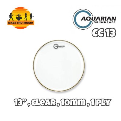 AQUARIAN HEAD DRUM CLASSIC CLEAR 13 INCH - SIZE 13"