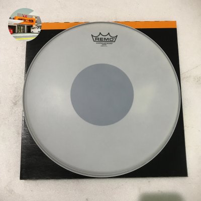 REMO DRUM HEAD CONTROLLED SOUND CS-0114-10 28" COATED BLACK DOT - SIZE 14"