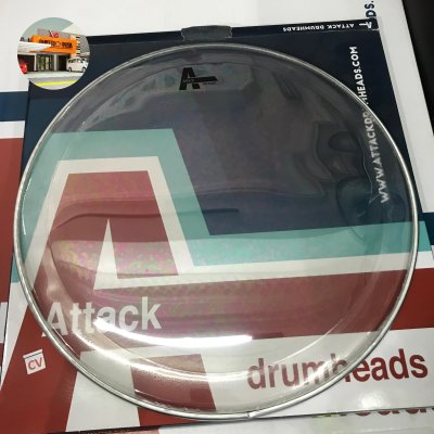 ATTACK TONE RIDGE 2 CLEAR DRUMHEAD 16INCH DH16