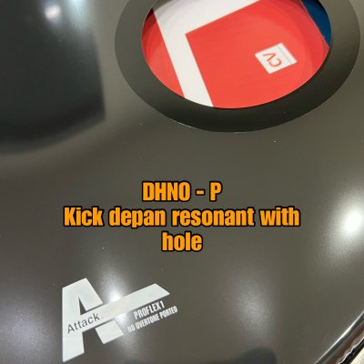 ATTACK 1-PLY NO OVERTONE PORTED DRUMHEAD 18INCH DHNO18P