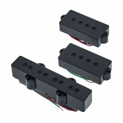 DIMARZIO DP126BK MODEL P+J BASS PICKUP SET, BLACK