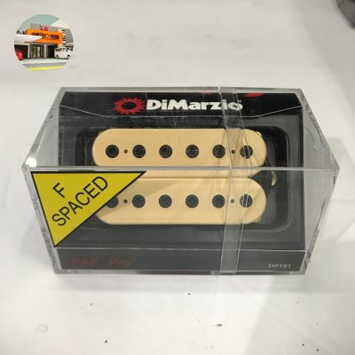 DIMARZIO DP151FCR PAF PRO HUMBUCKER GUITAR PICKUP, F-SPACED, CREAM