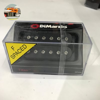 DIMARZIO DP258FBK TITAN NECK HUMBUCKER GUITAR PICKUP, F-SPACED, BLACK