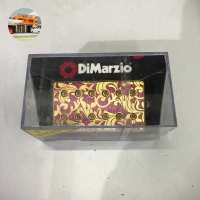 DIMARZIO DP289FSGPK STEVE VAI SIGNATURE UTOPIA F-SPACED BRIDGE HUMBUCKER PICKUP, GOLD/PINK
