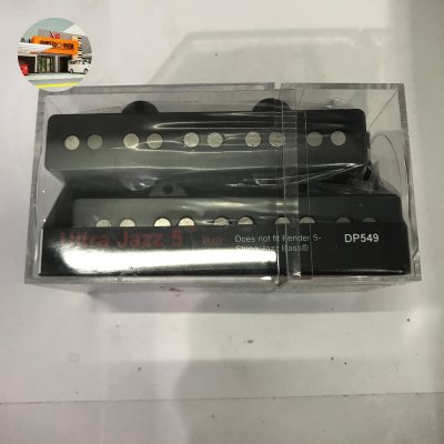 DIMARZIO DP549BK ULTRA JAZZ 5 BASS GUITAR PICKUP SET, BLACK