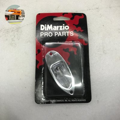 DIMARZIO FG1800C STRAT REPL JACKPLATE, CHROME