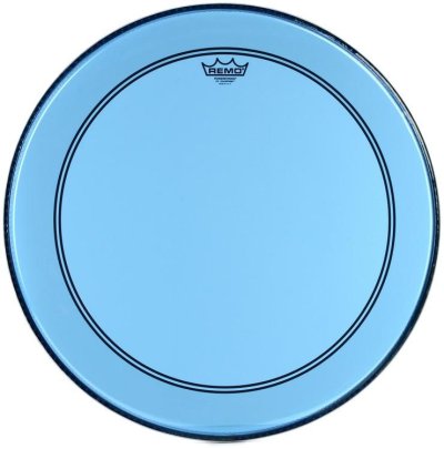 REMO DRUM HEAD COLORTONE POWERSTROKE 3 P3-1322-CT-BU 22INC BLUE - SIZE 22"