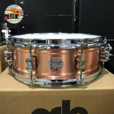 PDP METAL CONCEPT SERIES 5X14 1MM COPPER SNARE DRUM PDSN0514NBCC