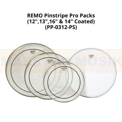 REMO DRUM HEAD PINSTRIPE PROPACK PP-0312-PS 12", 13", 16"