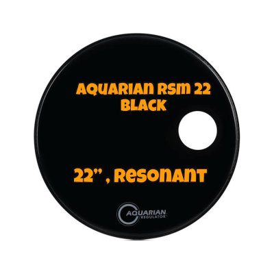 AQUARIAN REGULATOR OFF SET HOLE BASS 22 GLOSS BLACK (RSSM22-BK) - SIZE 22"