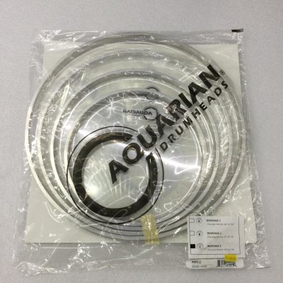 AQUARIAN HEAD DRUM RESPONSE 2 CLEAR PACK (10", 12", 16" CLEAR + TC 14" COATED)