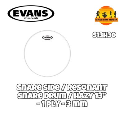 EVANS HEAD DRUM SNARE SIDE HAZY 300 S13H30 - SIZE 13"