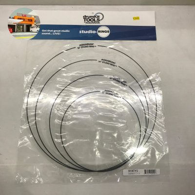AQUARIAN DRUM HEADS STUDIO RINGS SET 10", 12", 14", 16"
