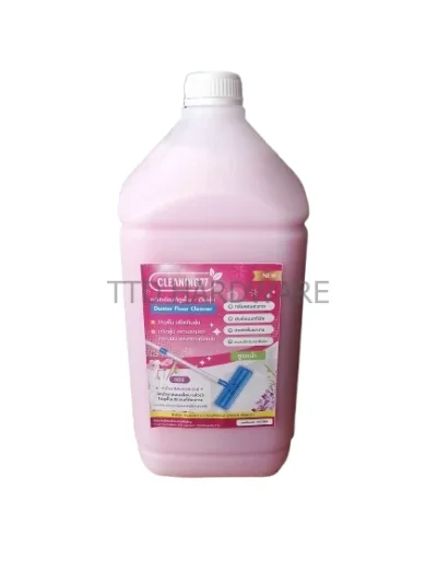 น้ำยาเช็ดพื้นสูตรแห้งไว คลีนนิ่ง-77 สีชมพู ขนาด 4 ลิตร