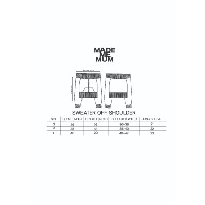 VIXEN VALLEY / Sweater Off Shoulder