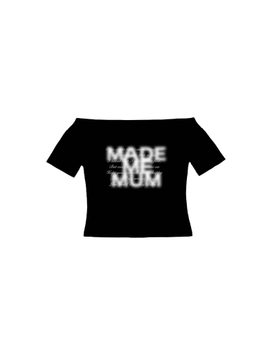 เสื้อปาดไหล่สีดำ