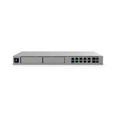 ด้านหน้า Ubiquiti UDM-Beast พร้อมพอร์ต 10G และ 25G