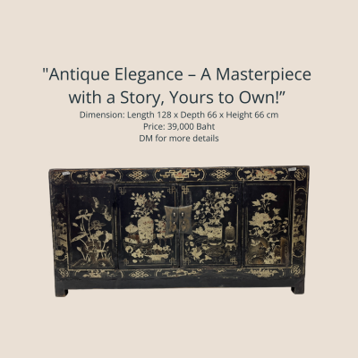 Exquisite Black Lacquer Cabinet