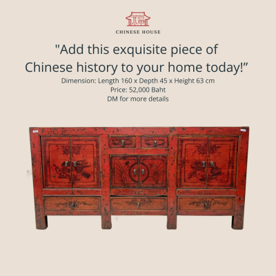 Hand-Painted Chinese Sideboard