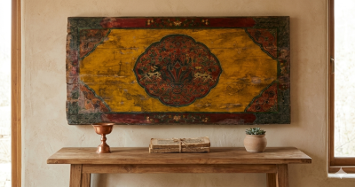 มรดกแห่งเทือกเขาหิมาลัย: แผงบานประตูทิเบตแอนทีคดั้งเดิม