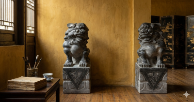 Eternal Sentinels: The Patina of Shanxi Antique Lions