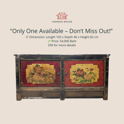 ตู้โบราณเพนต์มือ