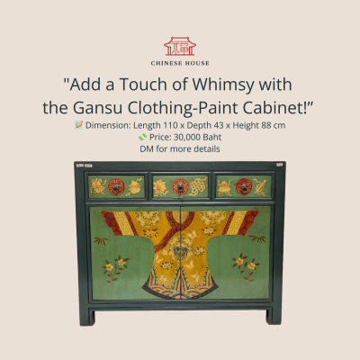 Hand-Painted Gansu Cabinet
