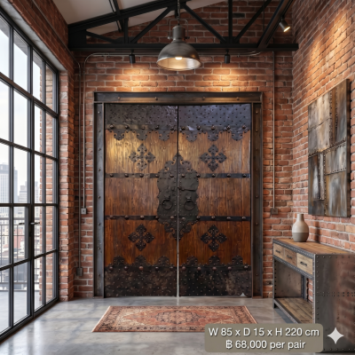Imperial Studded Shanxi Antique Doors