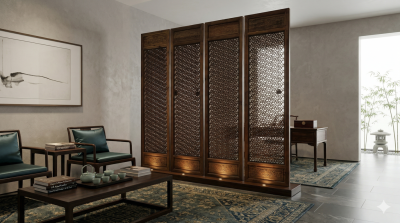 Lattice of Light: Double-Sided Chinese Partition