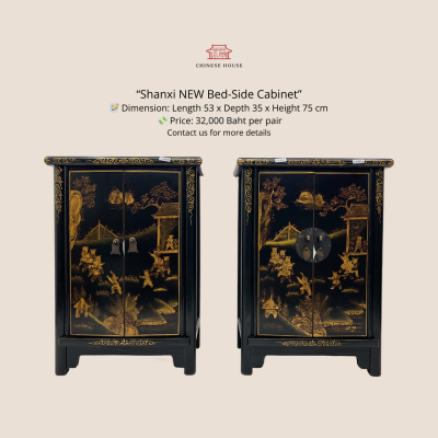 Hand-Painted Bedside Cabinets