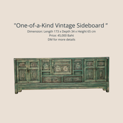 Vintage Green Sideboard